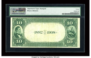image for: Olean, NY - $10 1882 Date Back Fr. 544 The Exchange NB Ch. # (E)2376...