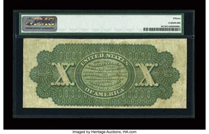 image for: Fr. 95 $10 1863 Legal Tender PMG Choice Fine 15....