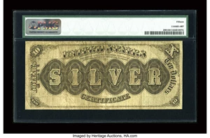 image for: Fr. 290 $10 1880 Silver Certificate PMG Choice Fine 15....