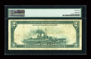 image for: Fr. 761 $2 1918 Federal Reserve Bank Note PMG Very Fine 25....