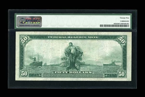 image for: Fr. 1053 $50 1914 Federal Reserve Note PMG Very Fine 25....