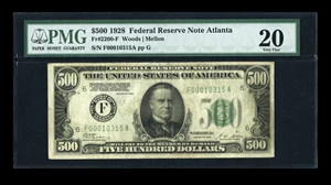 image for: Fr. 2200-F $500 1928 Federal Reserve Note. PMG Very Fine 20....