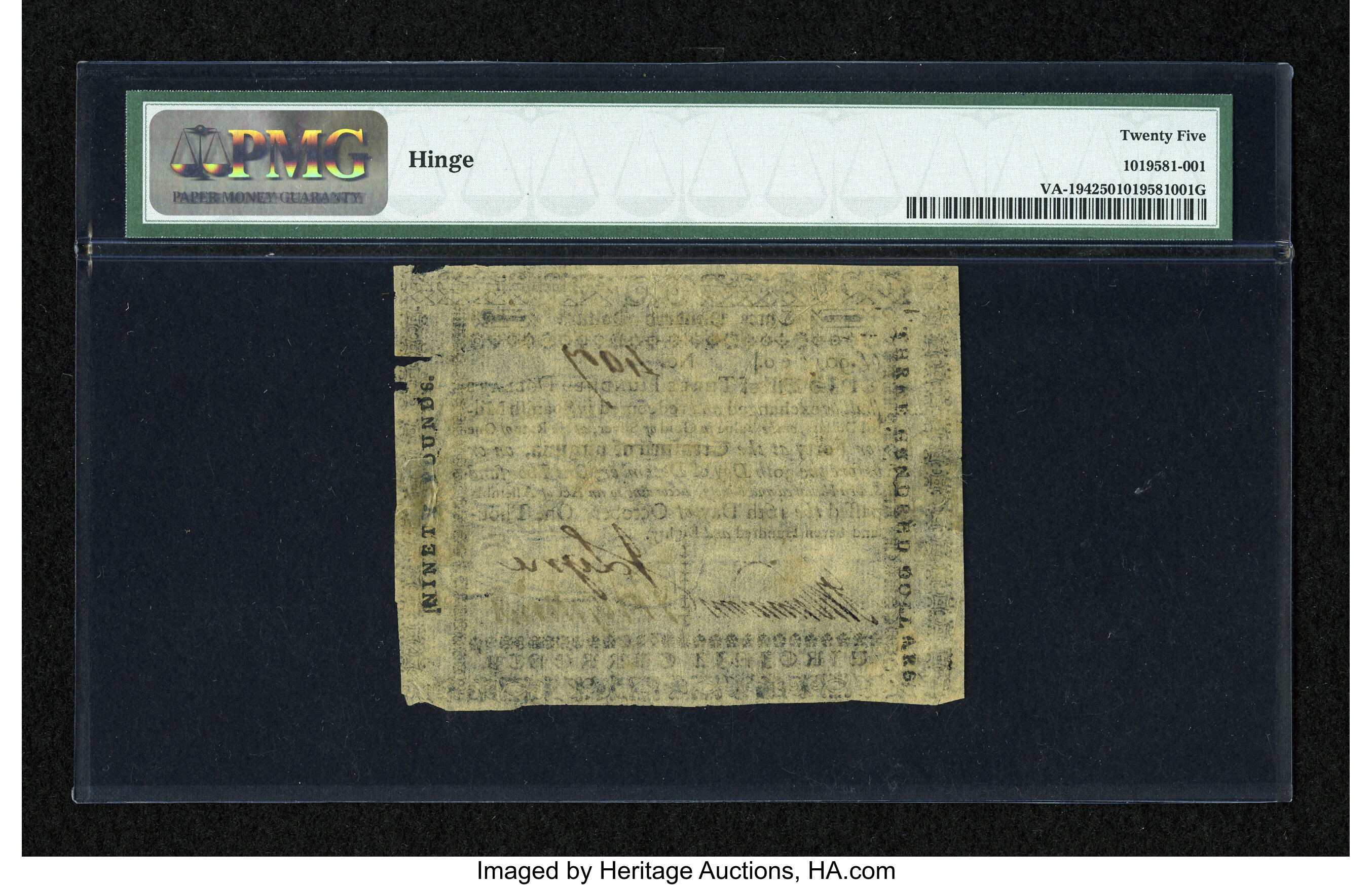 image for: Virginia October 16, 1780 $300 PMG Very Fine 25....