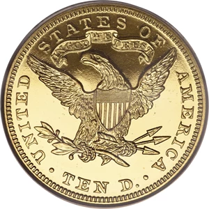 image for: 1904 $10 PR64 Cameo PCGS. CAC....