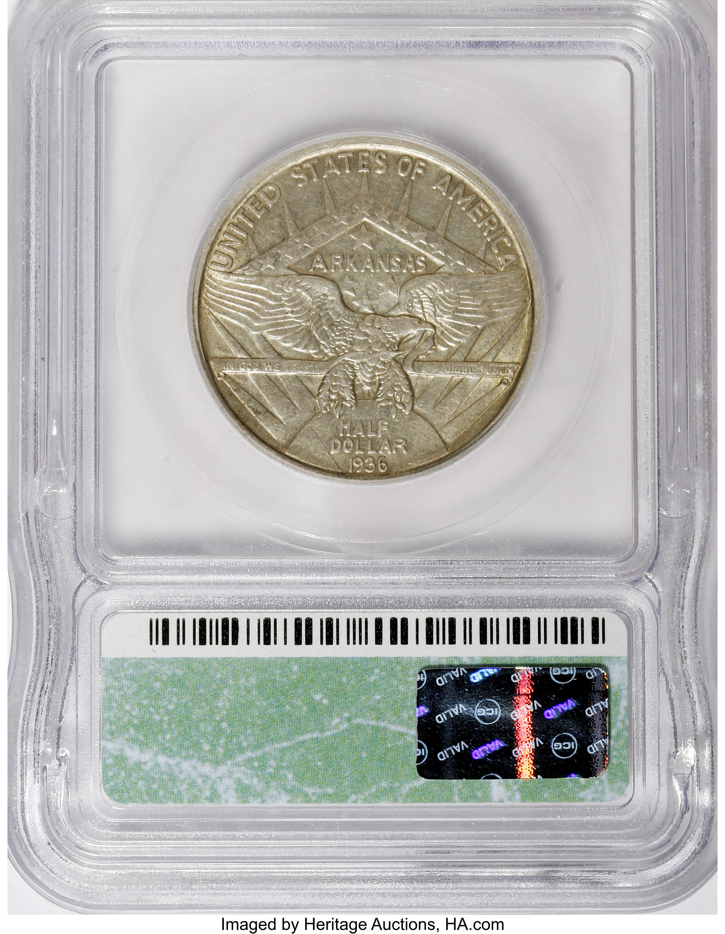 1936 50c Robinson - Arkansas AU58 thumbnail 2