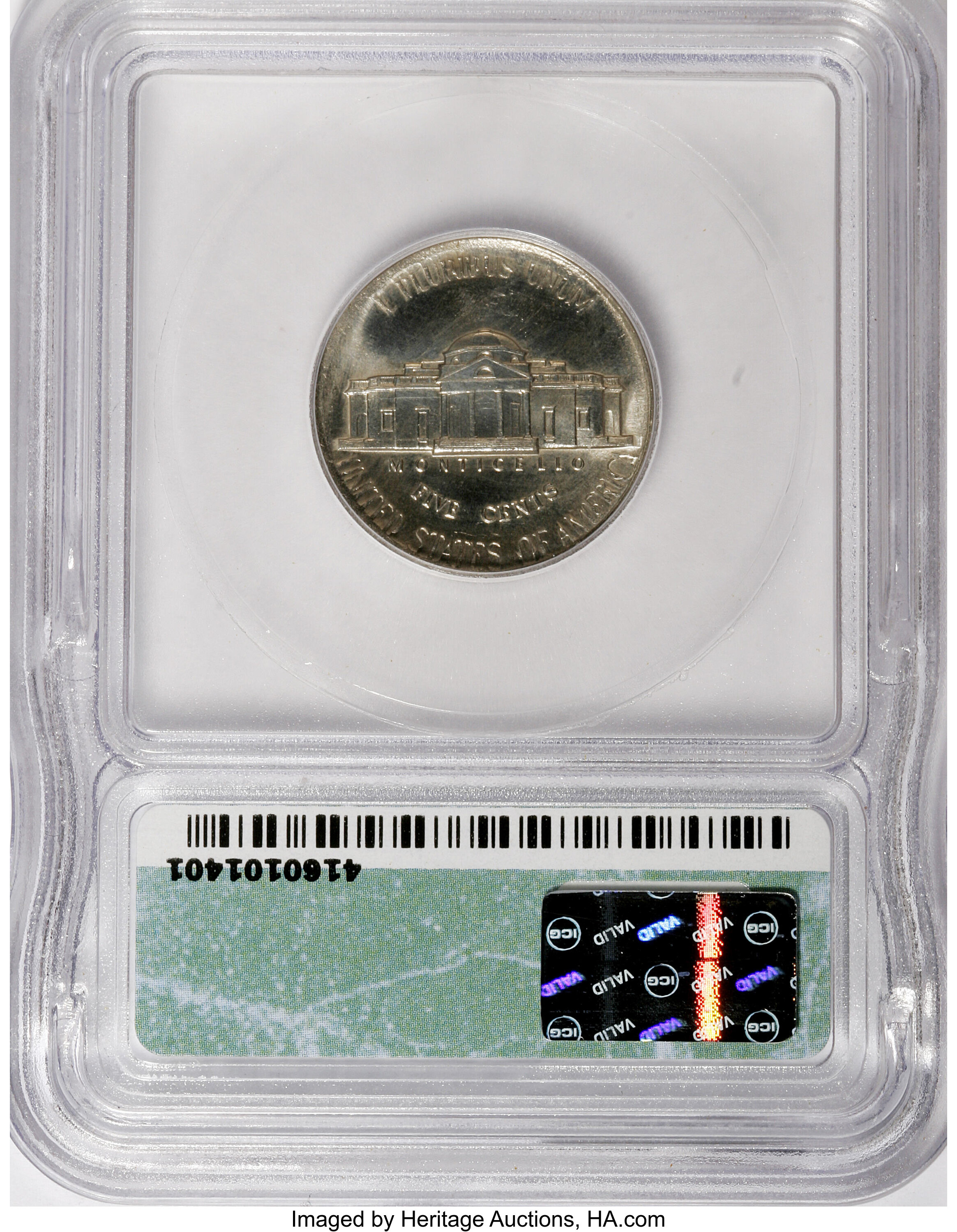 image for: 1973 5C Jefferson Nickel Broadstruck MS60 ICG. ...