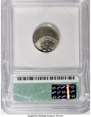 image for: 1995-D 10C Roosevelt Dime Off Center MS63 ICG. ...