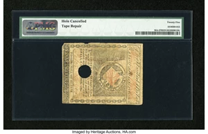 image for: Massachusetts May 5, 1780 $2 PMG Very Fine 25 Net....