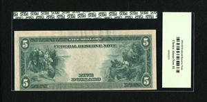 image for: Fr. 866 $5 1914 Federal Reserve Note PCGS Choice About New 55....