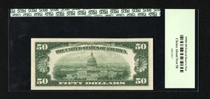 image for: Fr. 2112-B $50 1950E Federal Reserve Note. PCGS Choice About New 58....
