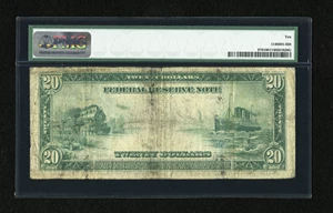 image for: Fr. 978 $20 1914 Federal Reserve Note PMG Very Good 10....