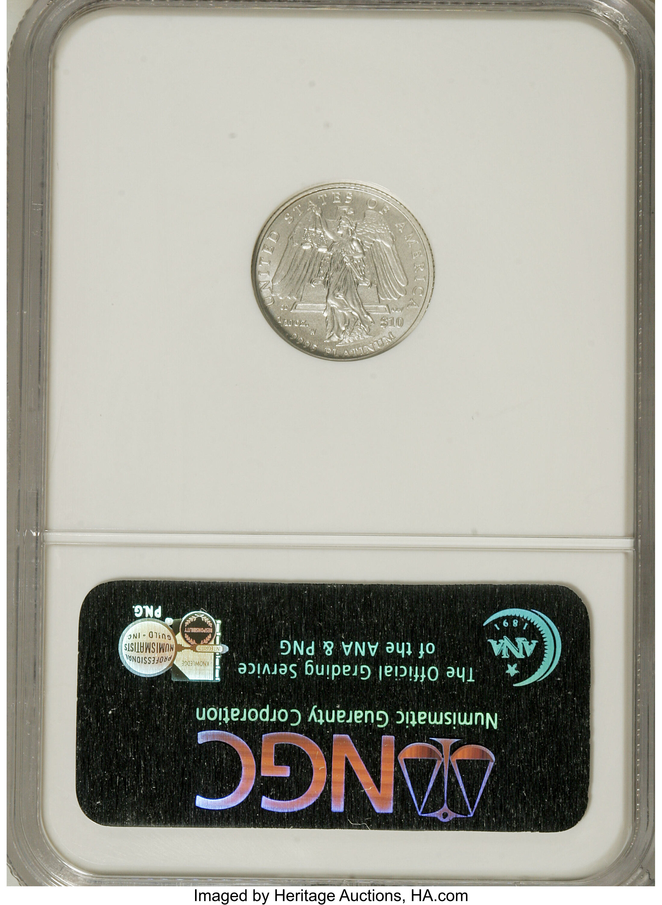 image for: 2008 W $10 Plat 1/10 Oz Eagle Early Releases MS70 NGC. NGC Census: (0/0). PCGS Population (22/0).   (#393104)...