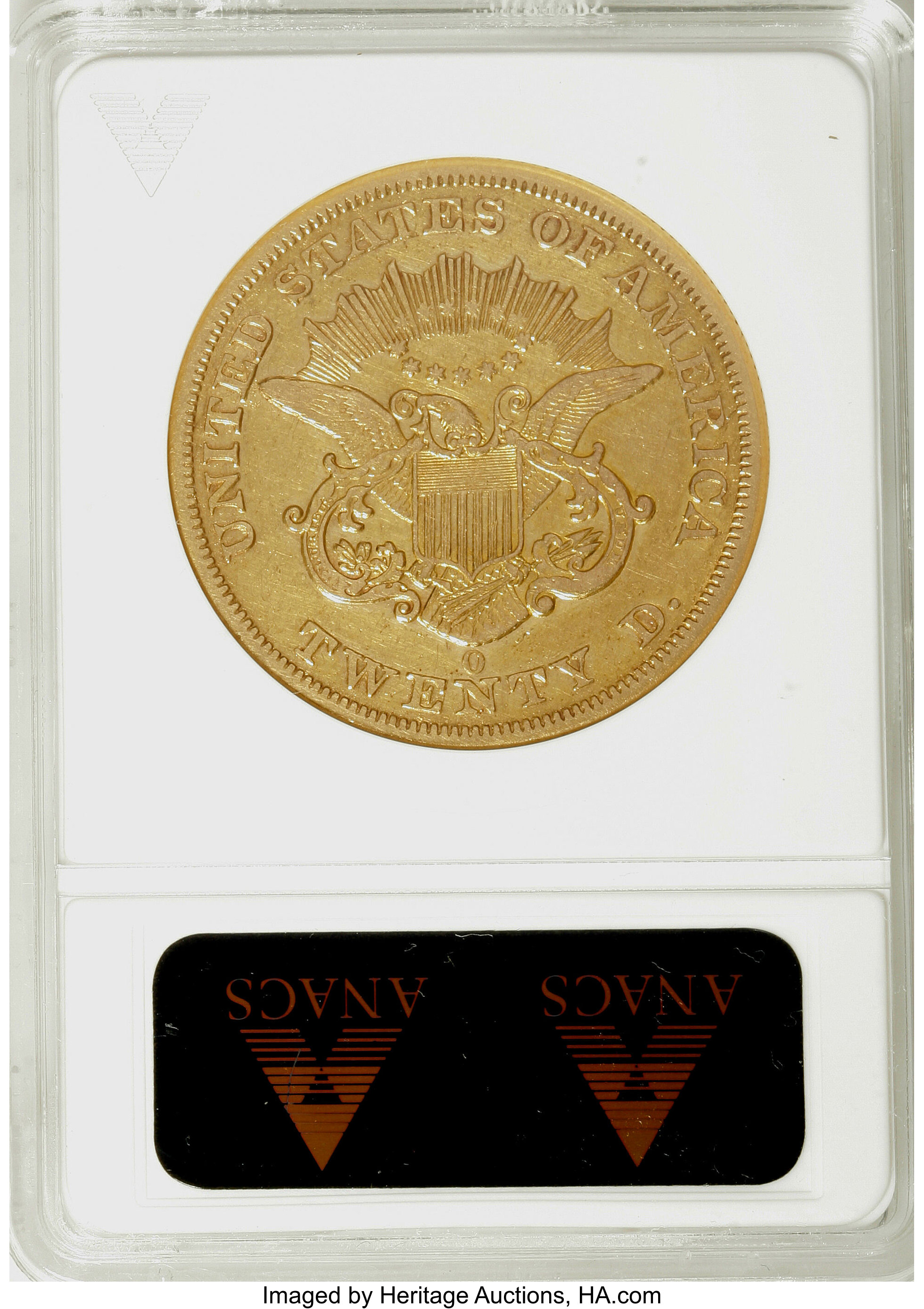 image for: 1854-O $20 --Cleaned--ANACS. XF Details. Net VF30....