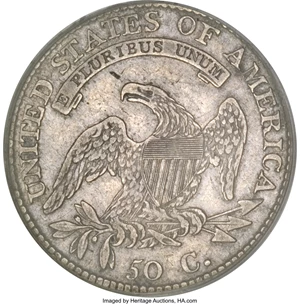 image for: 1812/1 50C Large 8 VF30 PCGS....