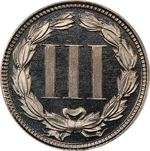 image for: 3CN 1867 PCGS PR66+ DCAM