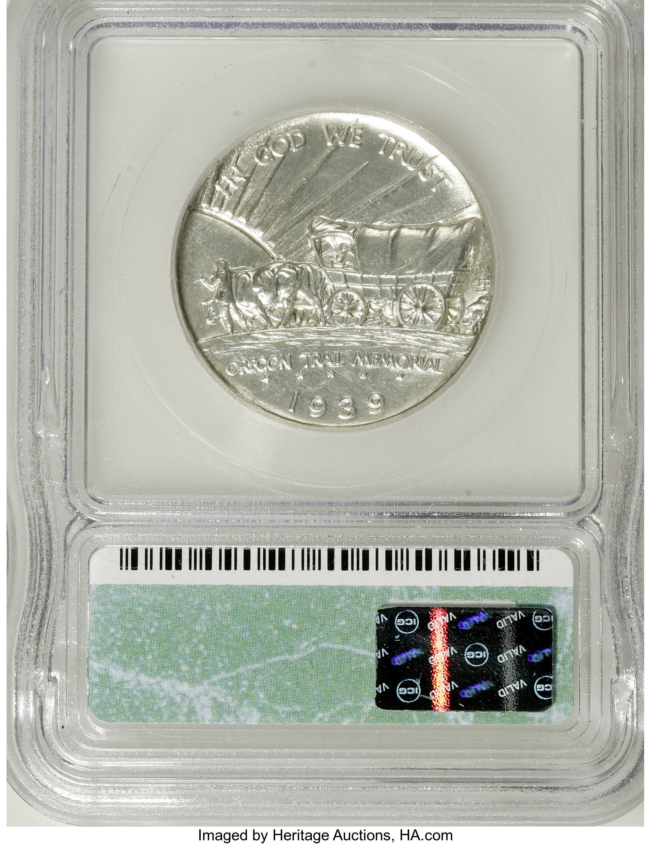 1939-D 50c Oregon Trail XF40 thumbnail 4