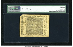 image for: Continental Currency January 14, 1779 $5 PMG Very Fine 25....