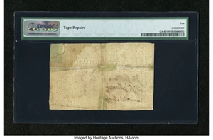 image for: Georgia 1776 $8 PMG Very Good 10 Net....