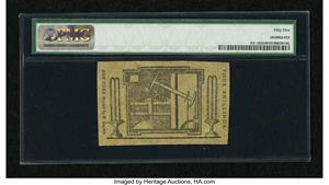 image for: New York January 6, 1776 (Water Works) 4s PMG About Uncirculated 55....