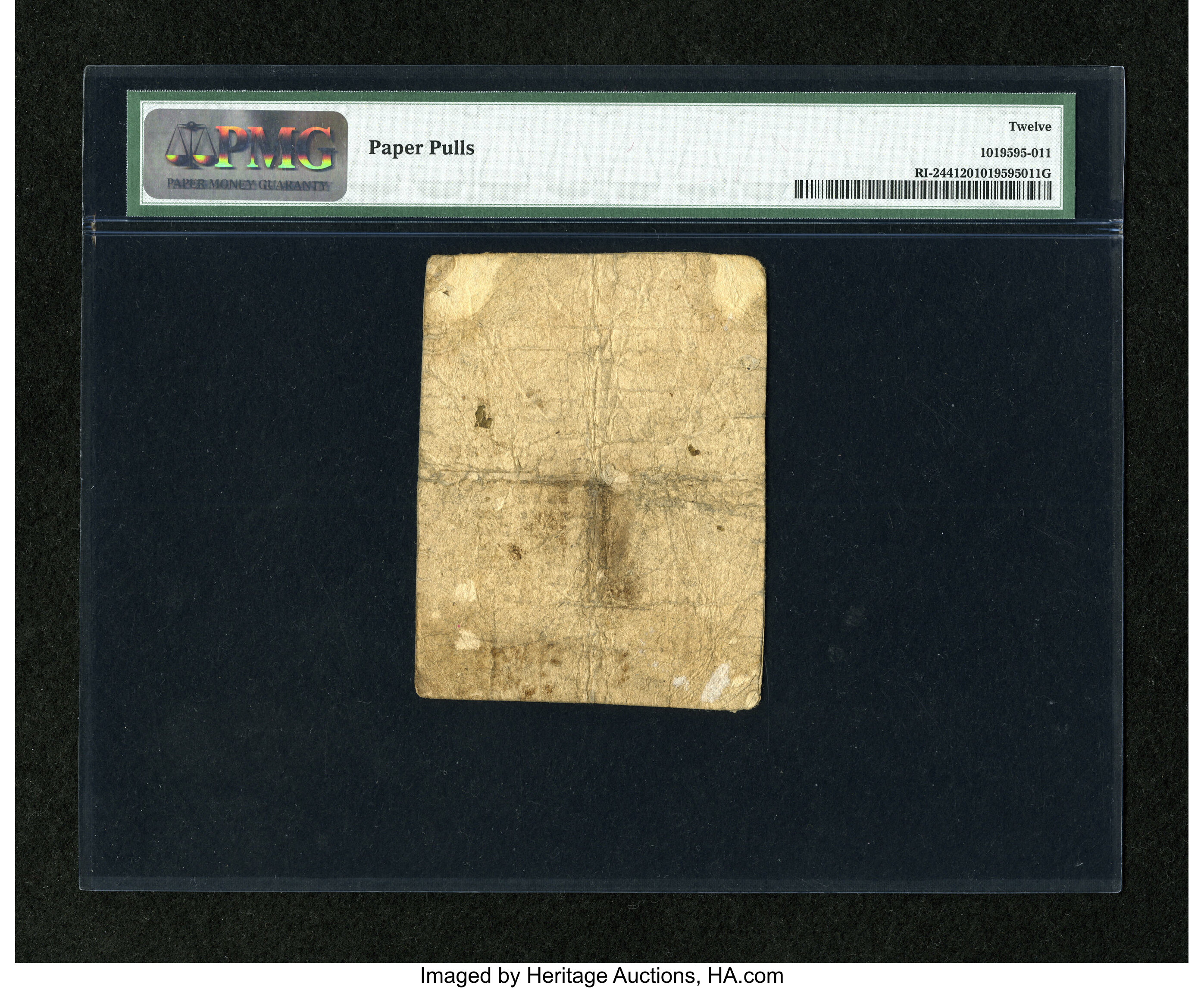 image for: Rhode Island September 5, 1776 $1/2 PMG Fine 12....