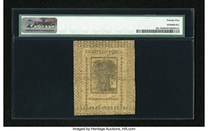 image for: Delaware January 1, 1776 18d PMG Very Fine 25....
