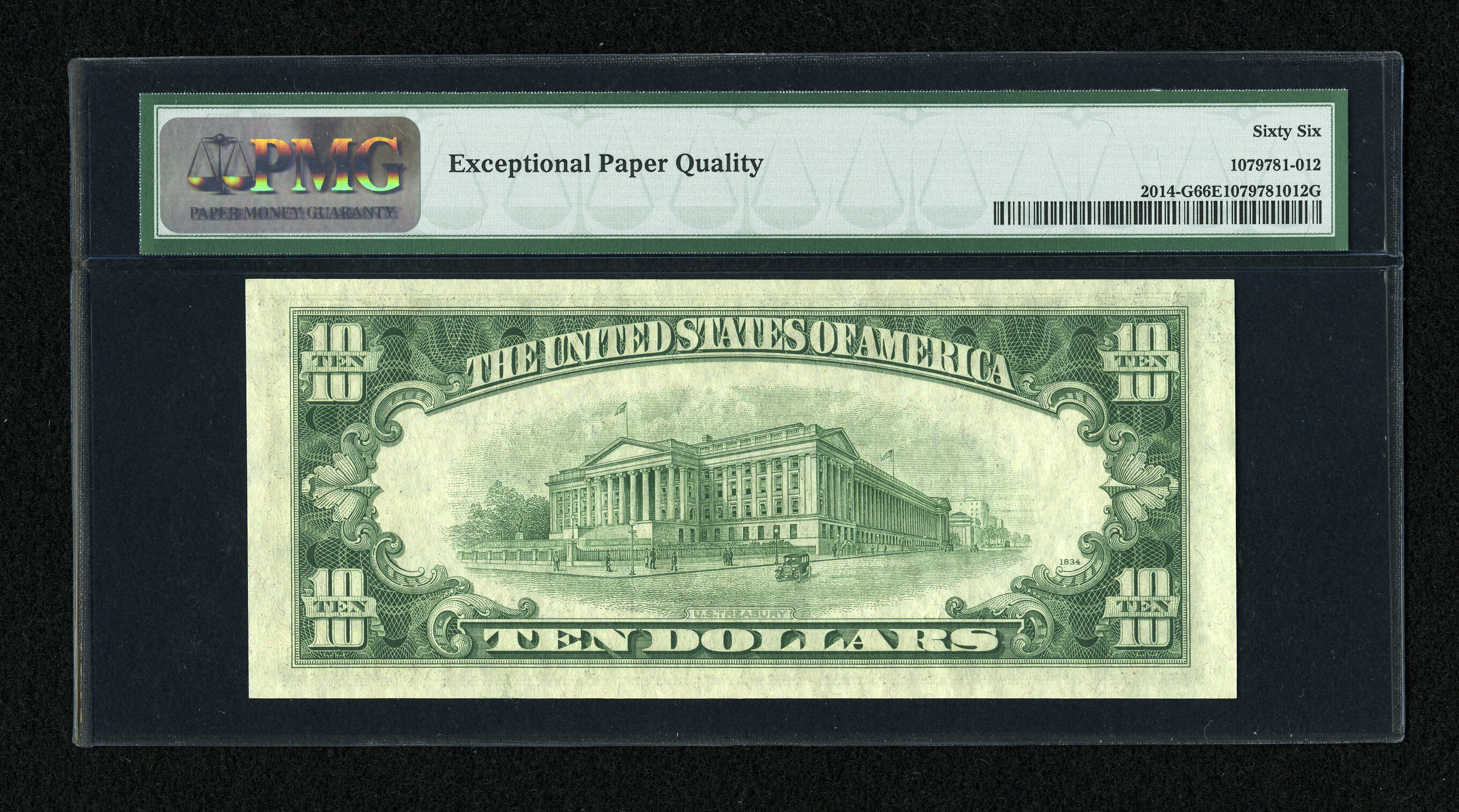 image for: Fr. 2014-G $10 1950D Federal Reserve Note. PMG Gem Uncirculated 66 EPQ....