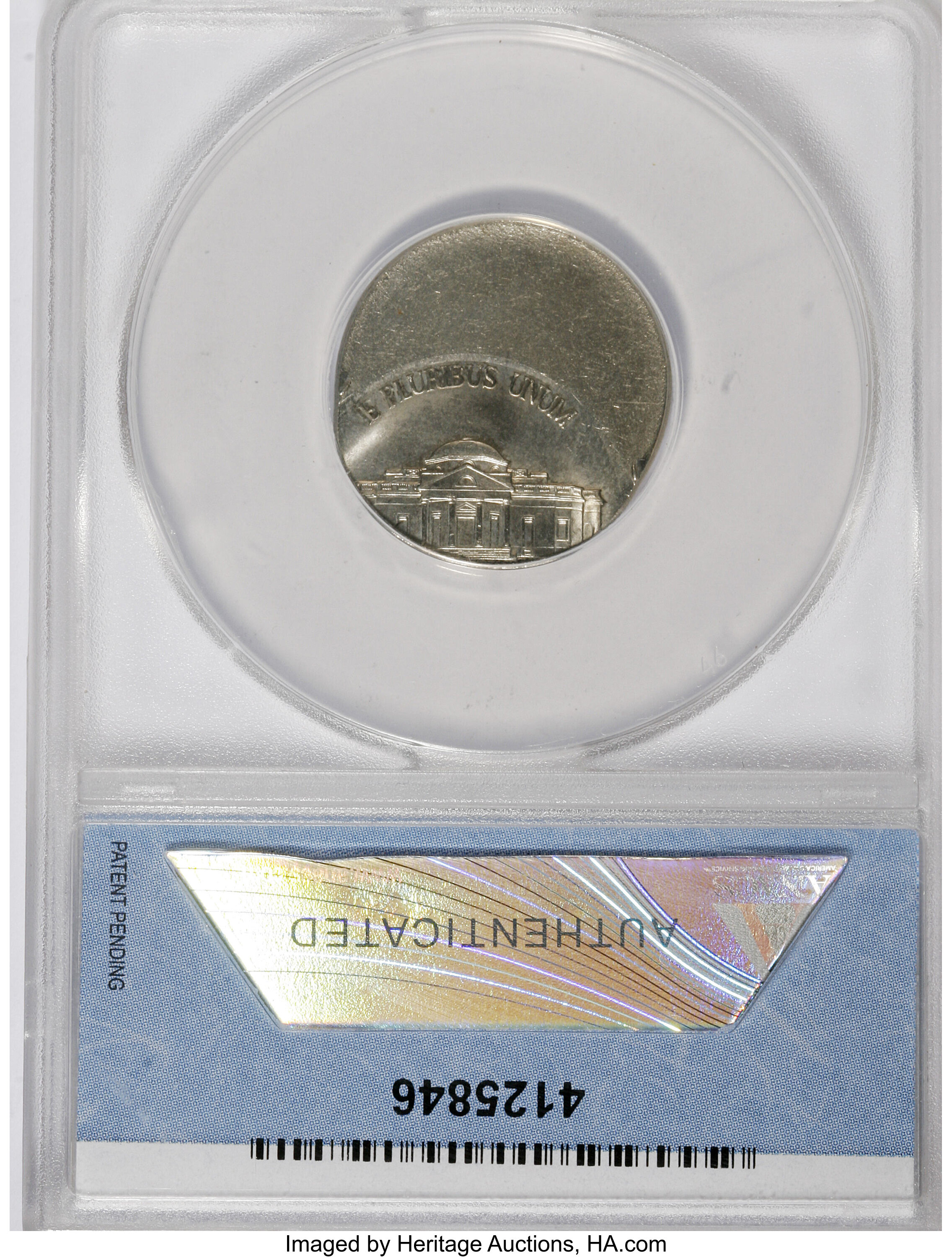 image for: 1999-D 5C Jefferson Nickel Struck 40% Off- Center at K-11:00 MS64 ANACS. ...