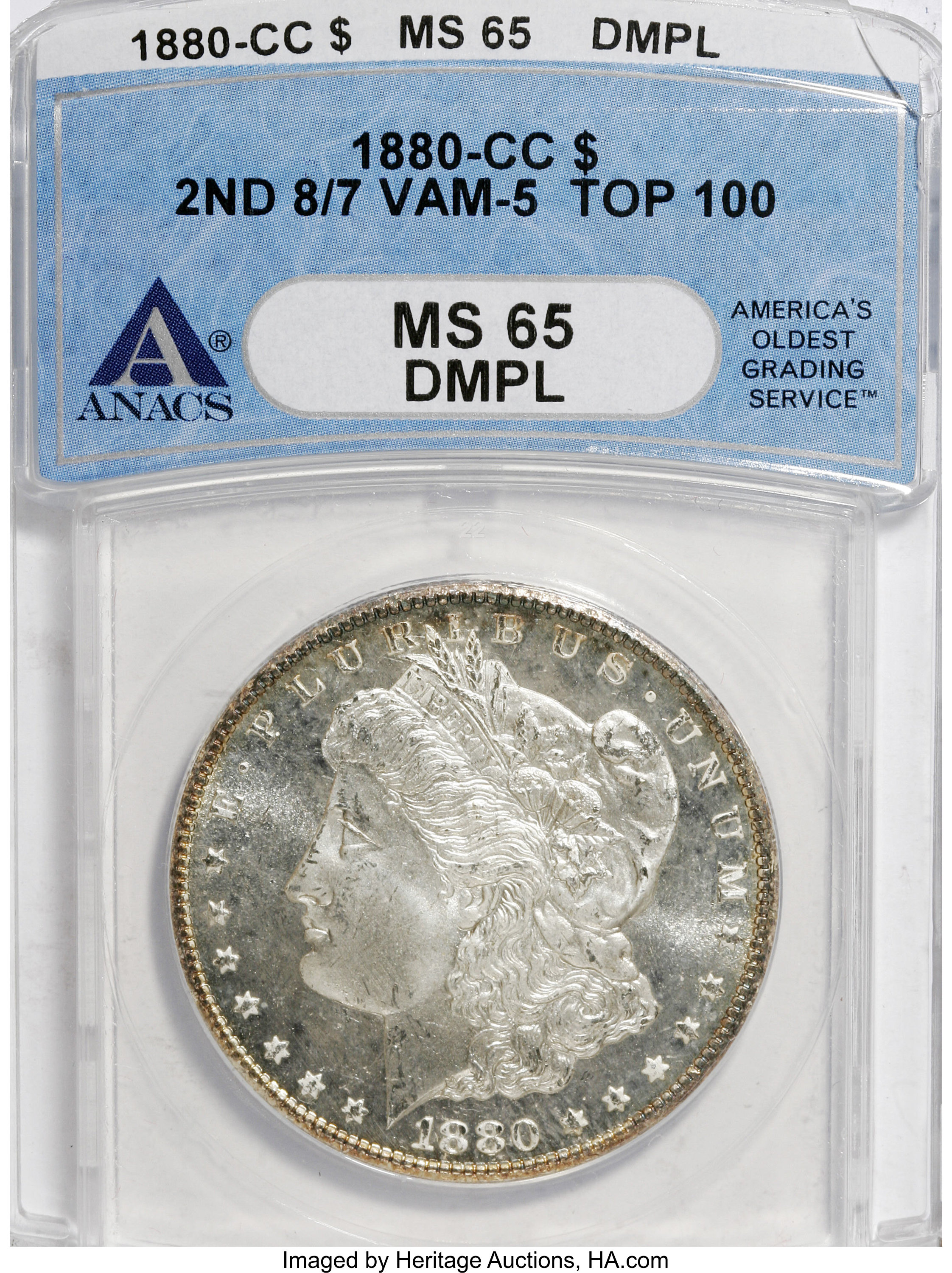 1880-CC $1  8/High 7 MS DMPL MS65 DMPL thumbnail 19