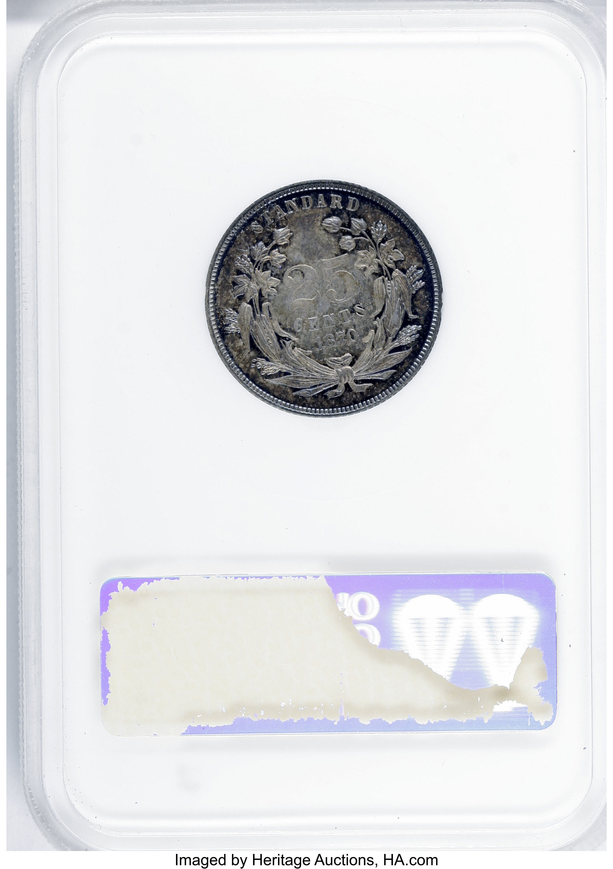 image for: 1870 25C Standard Silver Quarter Dollar, Judd-900, Pollock-1015, R.5, PR65 NGC....