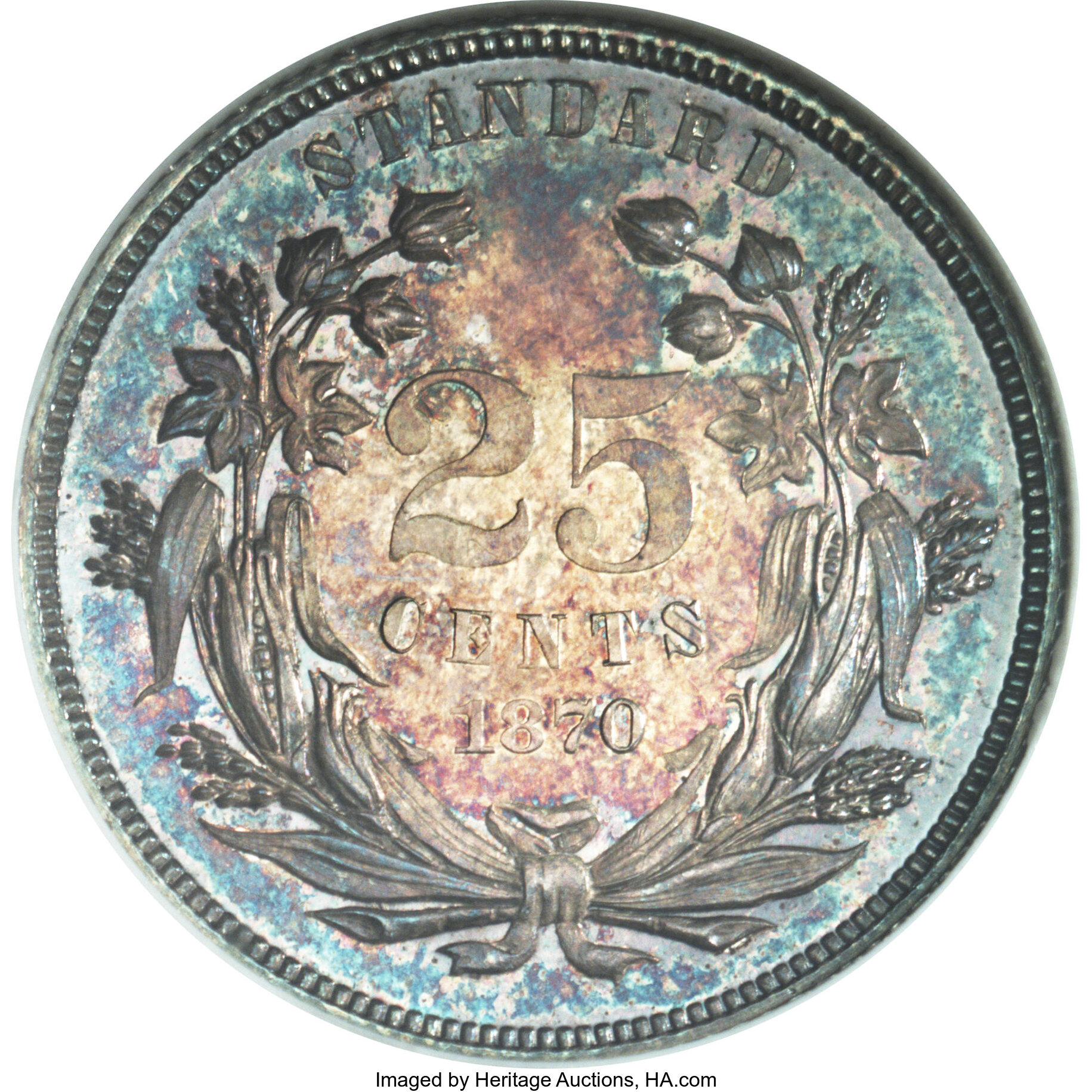 image for: 1870 25C Standard Silver Quarter Dollar, Judd-900, Pollock-1015, R.5, PR65 NGC....