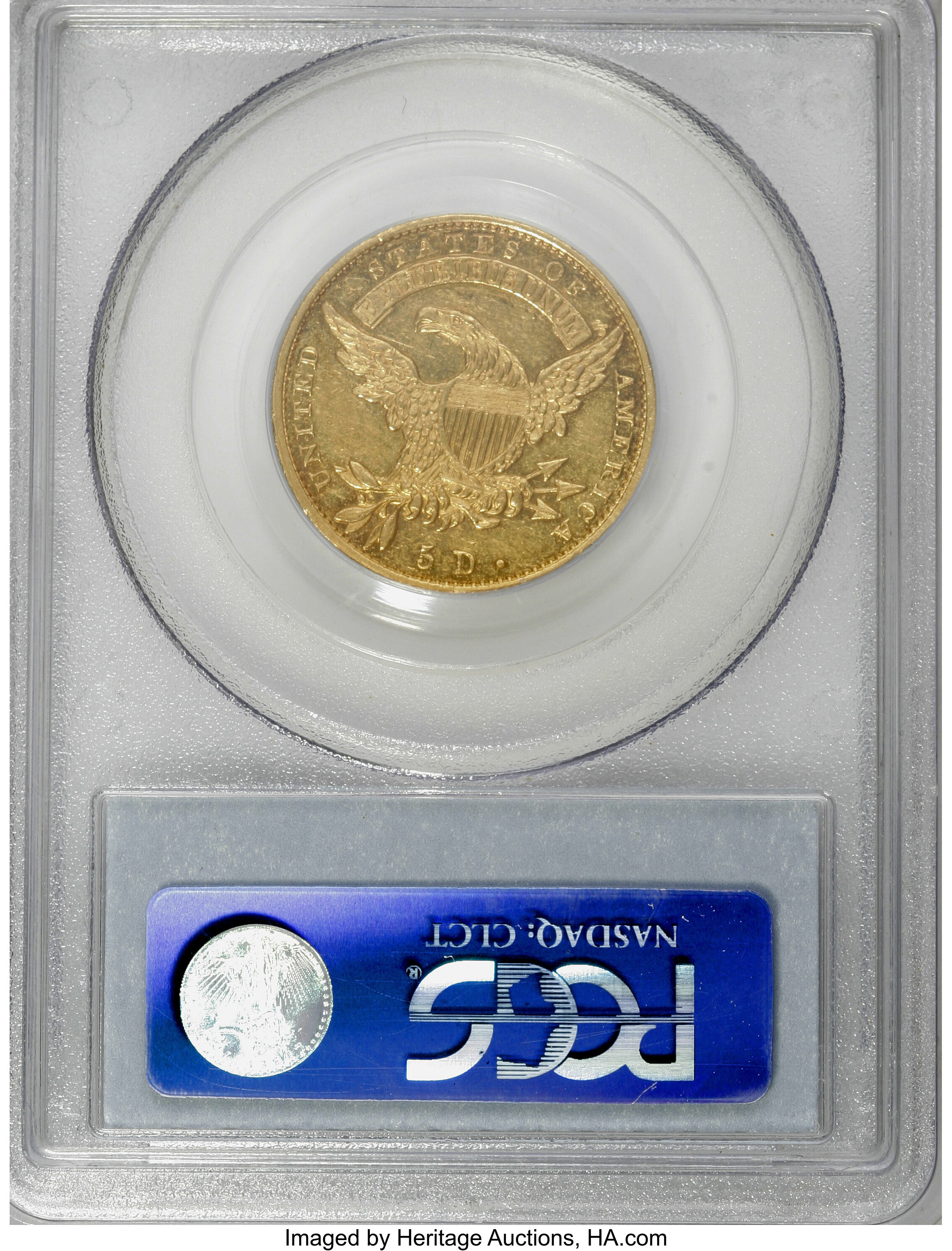 image for: 1832 $5 13 Stars AU55 PCGS....