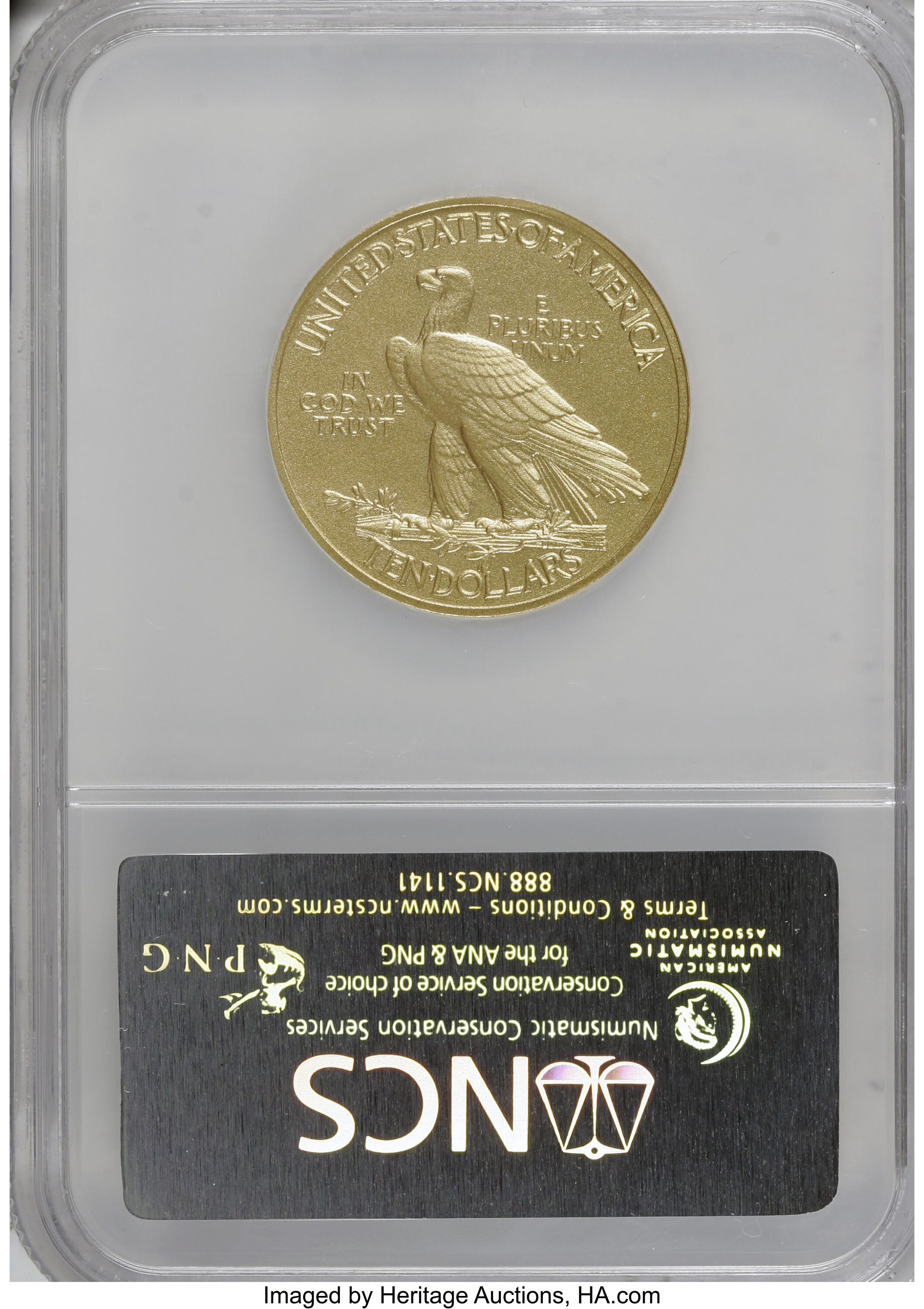 image for: 1909 $10 --Altered Surface--NCS. Proof....