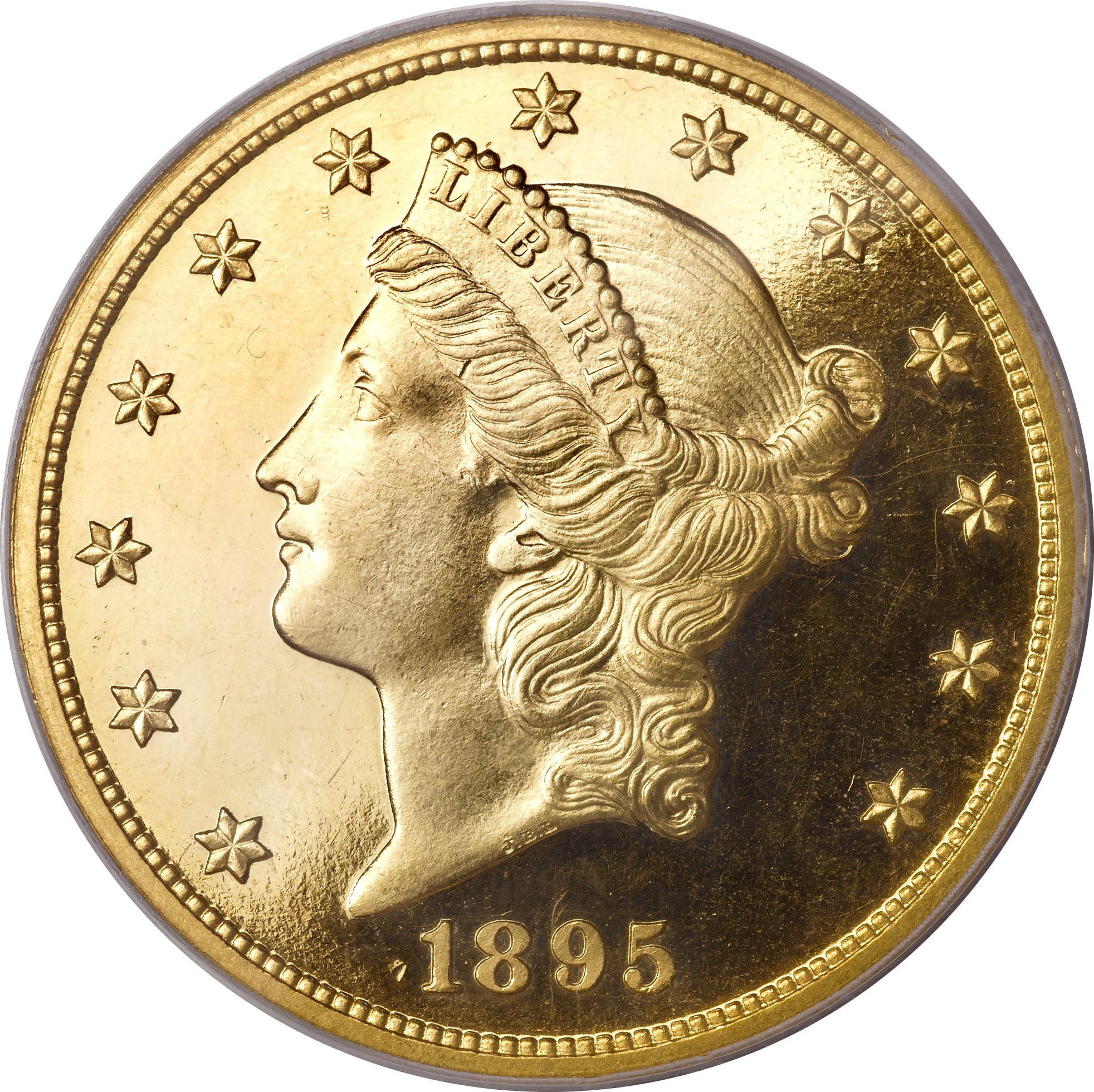 image for: 1895 $20 PR64 Cameo PCGS....