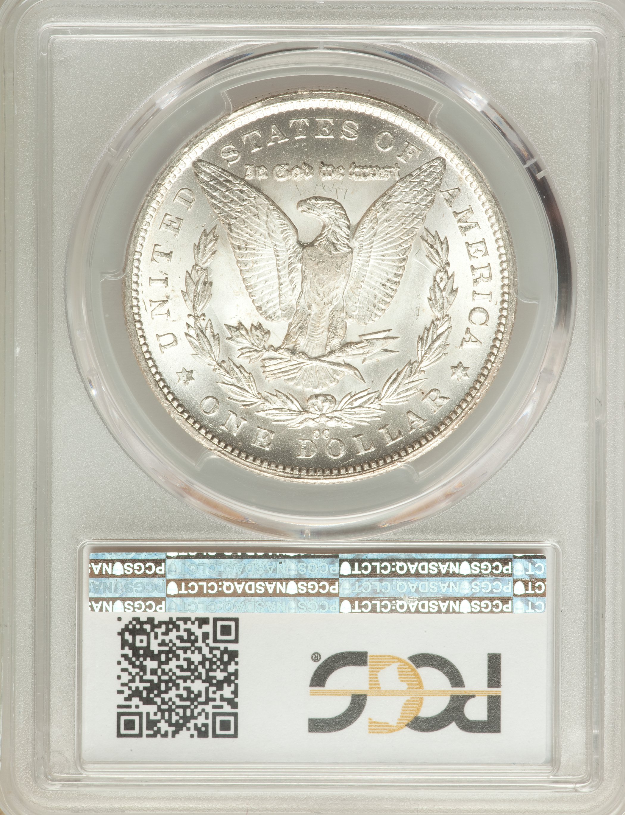 image for: 1880-CC $1 Reverse of 1879, 8/7 Dash, VAM-3A, MS66 PCGS. CAC....