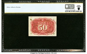 image for: Fr. 1321 50¢ Second Issue PCGS Banknote About Unc 55....