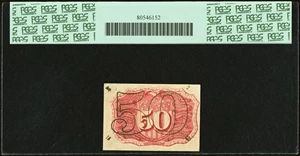 image for: Fr. 1321 50¢ Second Issue PCGS About New 53....