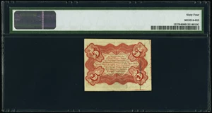 image for: Fr. 1237 5¢ Third Issue PMG Choice Uncirculated 64....