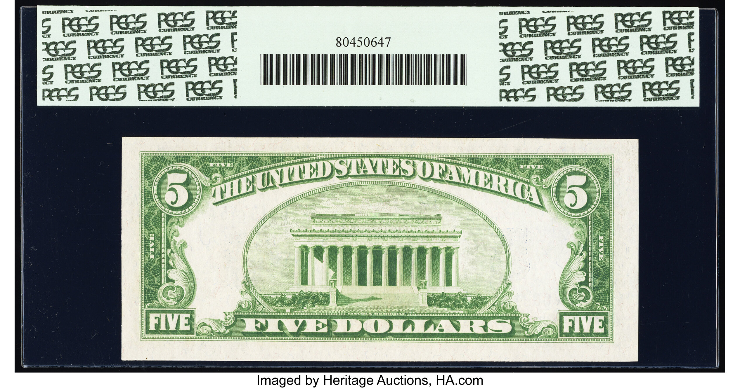 image for: Fr. 1650* $5 1934 Silver Certificate Star. PCGS Very Choice New 64PPQ....