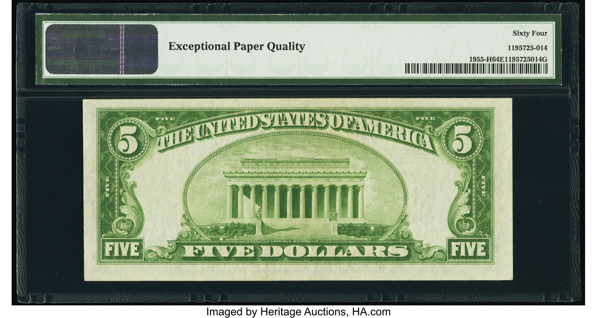 image for: Fr. 1955-H $5 1934 Federal Reserve Note. PMG Choice Uncirculated 64 EPQ....