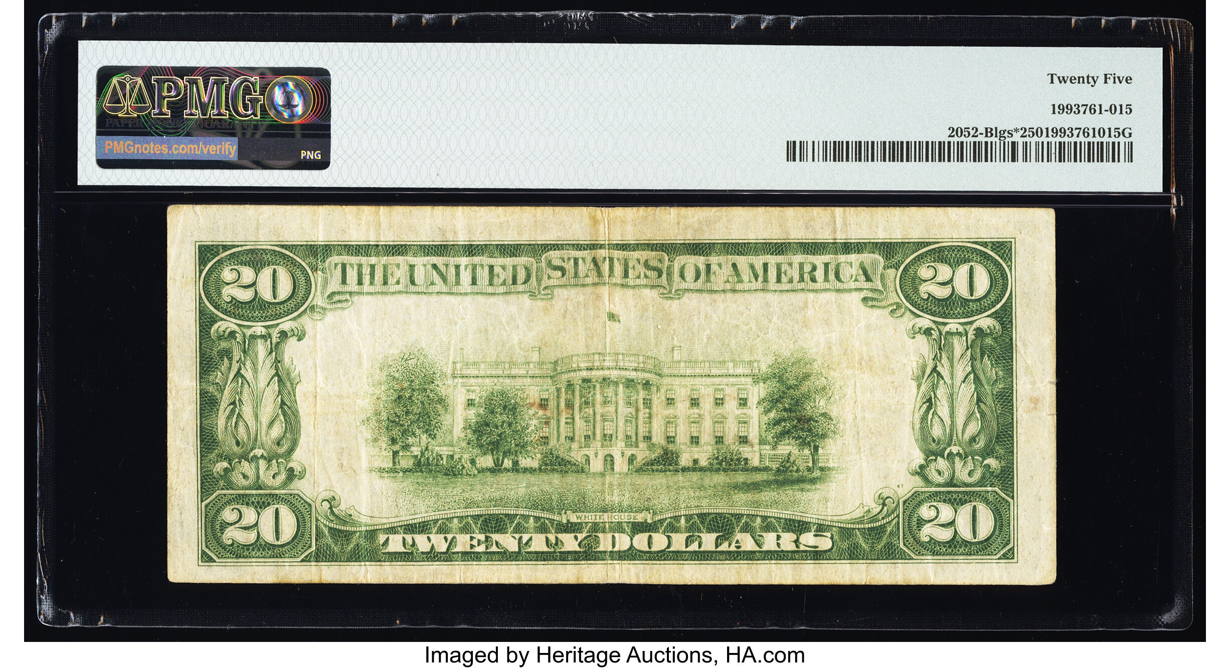 image for: Fr. 2052-B $20 1928B Light Green Seal Federal Reserve Star Note. PMG Very Fine 25....