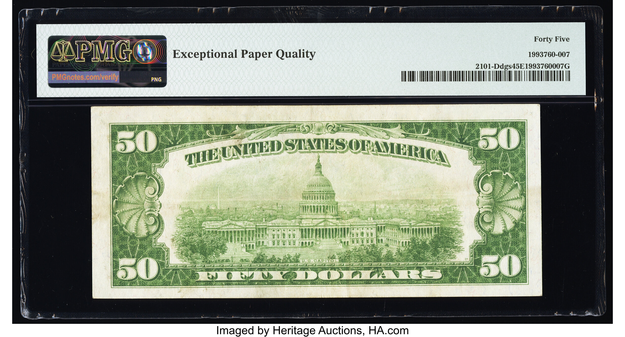 image for: Fr. 2101-D $50 1928A Federal Reserve Note. PMG Choice Extremely Fine 45 EPQ....