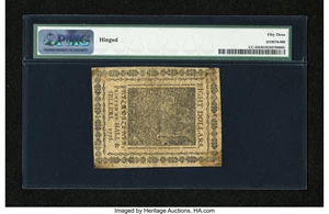 image for: Continental Currency November 2, 1776 $8 PMG About Uncirculated 53....