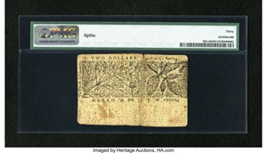 image for: Maryland March 1, 1770 $2 PMG Very Fine 30 Net....
