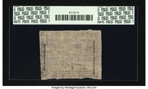 image for: Virginia October 16, 1780 $400 PCGS Apparent Very Fine 35....