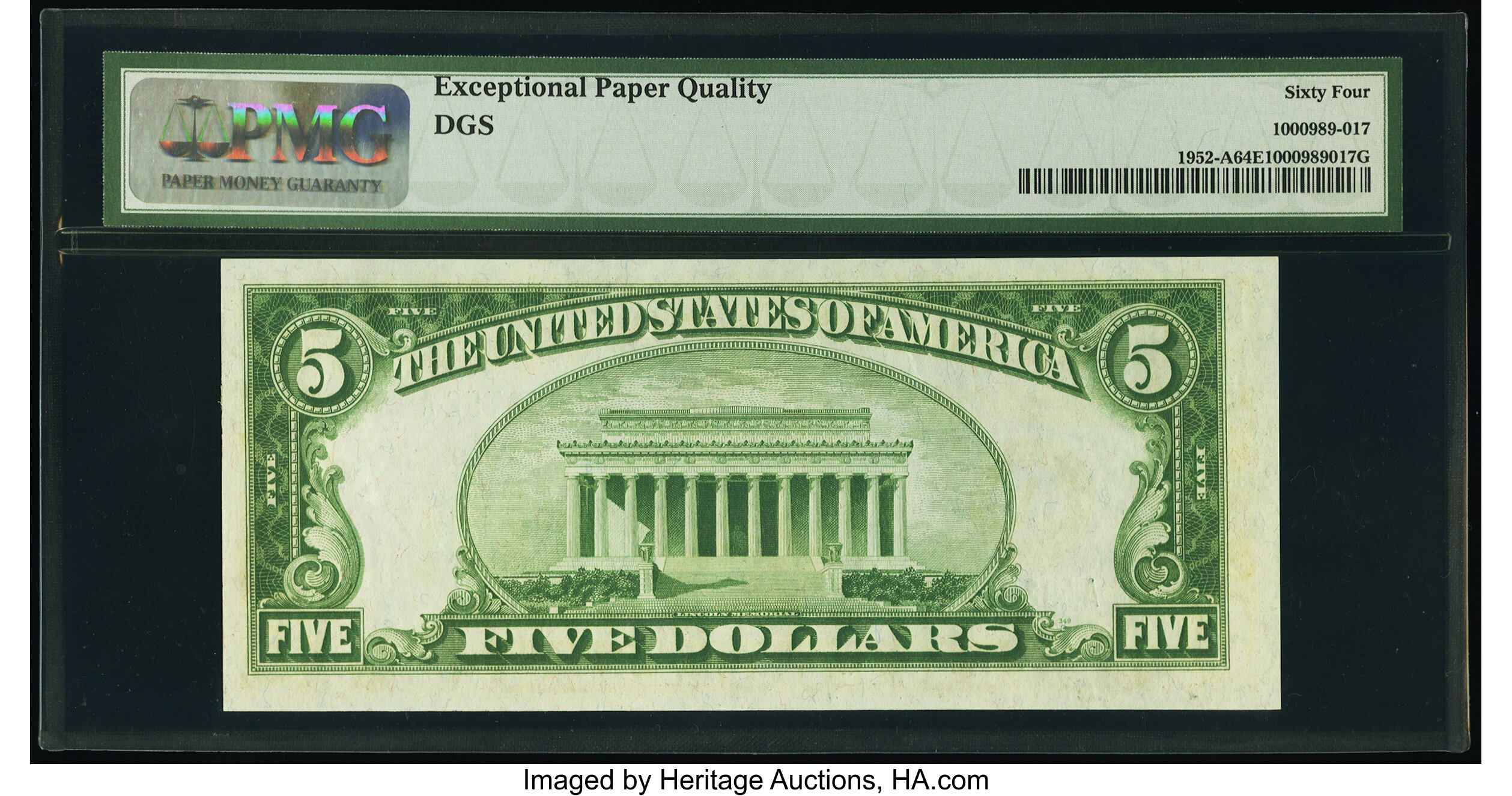 image for: Fr. 1952-A $5 1928B Federal Reserve Note. PMG Choice Uncirculated 64 EPQ....