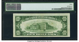image for: Fr. 2008-I* $10 1934C Wide Federal Reserve Star Note. PMG Very Fine 30....