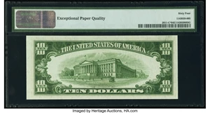 image for: Fr. 2011-C* $10 1950A Federal Reserve Star Note. PMG Choice Uncirculated 64 EPQ....