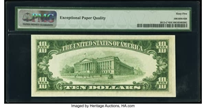 image for: Fr. 2012-C* $10 1950B Federal Reserve Star Note. PMG Gem Uncirculated 65 EPQ....