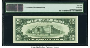 image for: Fr. 2020-B* $10 1969B Federal Reserve Star Note. PMG Gem Uncirculated 65 EPQ....