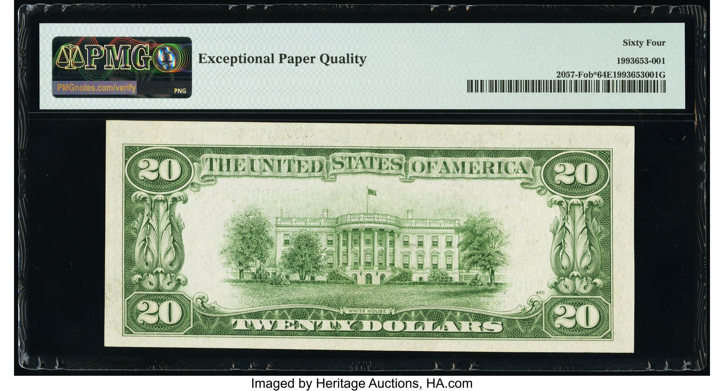 image for: Fr. 2057-F* $20 1934C Old Back Federal Reserve Star Note. PMG Choice Uncirculated 64 EPQ....